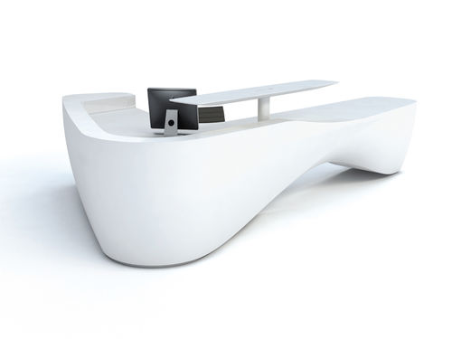Banco reception in Solid Surface - KIN III - ISOMI
