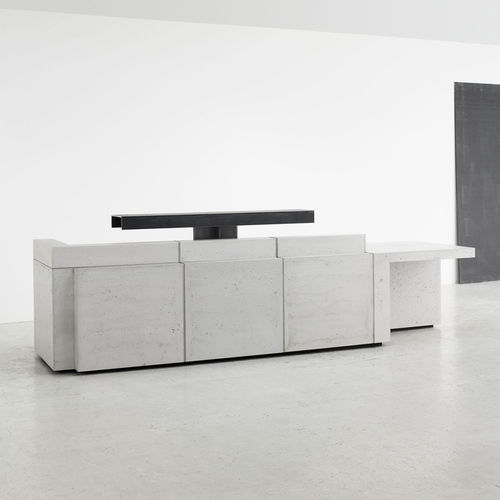 Banco reception modulare - VOLUME 5 - ISOMI - in calcestruzzo