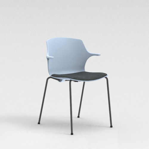 Sedia visitatore contemporanea - FRILL - Mobel Línea - da interno / in plastica / imbottita