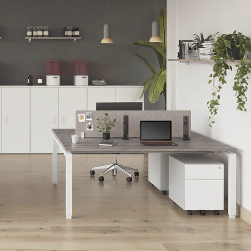 Scrivania da terra - ECO  - Mobel Línea - contemporanea / in legno / in melaminico