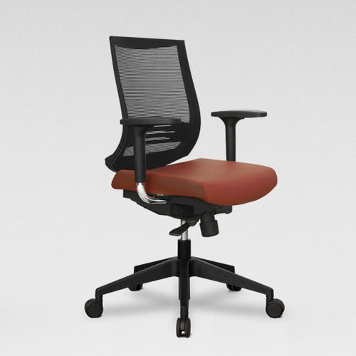 Sedia da ufficio contemporanea - PLUS - Mobel Línea - da interno / in tessuto / in rete