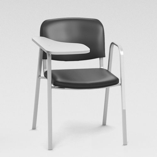 Sedia contemporanea - MARCO  - Mobel Línea - da interno / in pelle / con supporto in metallo