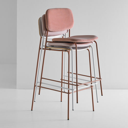 Sgabello contemporaneo - CAP - Mobboli - in legno / in legno compensato / con supporto in acciaio