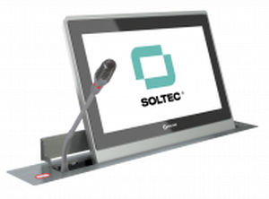 Touch screen per tavolo da conferenza - SRET173G-15 - SOLTEC S.L. - da bancone / a motore / retrattile