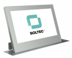 Touch screen per tavolo da conferenza - SRET215L-10 - SOLTEC S.L. - da bancone / a motore / retrattile