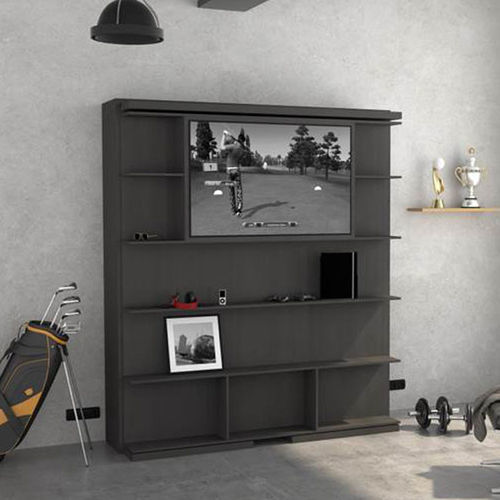Parete attrezzata TV contemporaneo - LMG - smqrt beds - in legno / in metallo / con ripiani