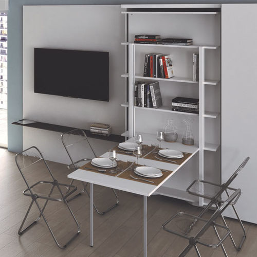 Tavolo da pranzo contemporaneo - LSG - smqrt beds - in legno / con supporto in metallo / rettangolare