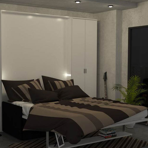 Letto a scomparsa - DILE SLIM - smqrt beds - matrimoniale / contemporaneo / con base contenitore