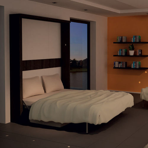 Letto a scomparsa - HOUDINI - smqrt beds - matrimoniale / contemporaneo / con scaffale integrato