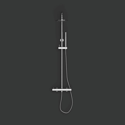 Colonna doccia termostatica - D425 - Duten - contract / in acciaio inossidabile / da parete