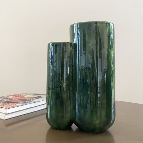 Vaso contemporaneo - MattiaMatteo Foglia - mg12 - in ceramica / in ceramica smaltata / in gres smaltato