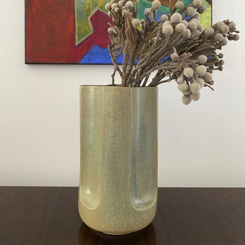 Vaso contemporaneo - Giuseppe Bruma - mg12 - in ceramica smaltata / fatto a mano / da tavolo