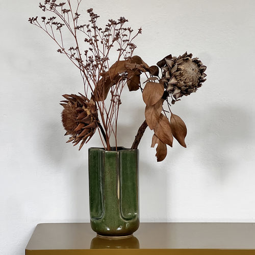 Vaso contemporaneo - Giuseppe Foglia - mg12 - in ceramica smaltata / fatto a mano / da tavolo