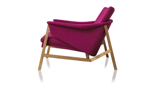 Poltrona contemporanea - ISA - SOLLOS - in legno massiccio / in legno