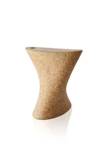 Sgabello design originale - MARK - SOLLOS - in legno / in legno massiccio