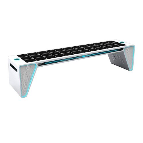 Panca per spazi pubblici contemporanea - blade  - The solar range - in acciaio galvanizzato / in alluminio / in lega