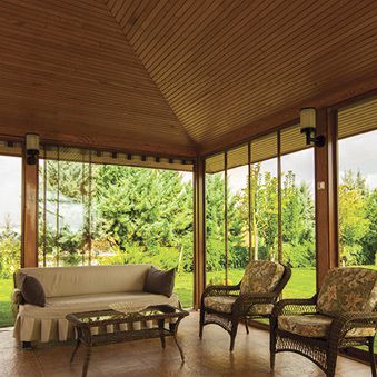 Vetrata scorrevole impilabile - SCS-X - VIZYON GLAZING SYSTEMS - in alluminio / a doppi vetri