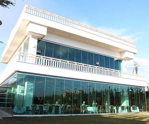Vetrata scorrevole impilabile - KCS - VIZYON GLAZING SYSTEMS - in alluminio / a doppi vetri