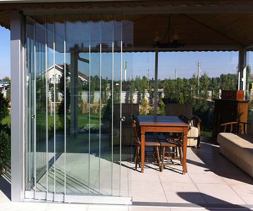 Vetrata scorrevole - SCS-L - VIZYON GLAZING SYSTEMS - in alluminio / a doppi vetri