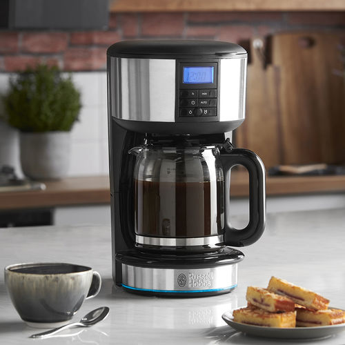 Macchina da caffè a filtro - BUCKINGHAM - RUSSELL HOBBS - automatica / cappuccino / nera
