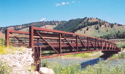 Ponte in corten - Short span steel - reticolare / pedonale / prefabbricato