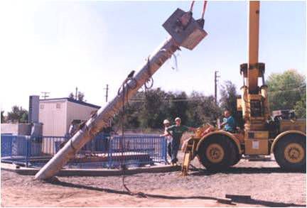 Palo in calcestruzzo prefabbricato - Short span steel - di fondazione