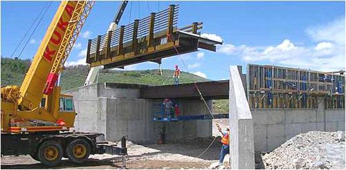Ponte in acciaio - Short span steel - per strada / prefabbricato