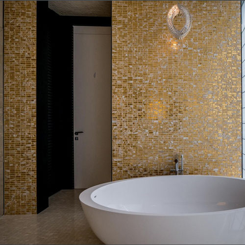 Mosaico in vetro di Murano - GOLD - D.I. Più srl - ANDRETTO DESIGN - lucido / da interno / da parete