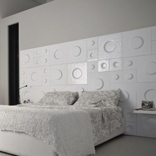 Piastrella in vetro di Murano - WHITE - D.I. Più srl - ANDRETTO DESIGN - levigata / da interno / da parete