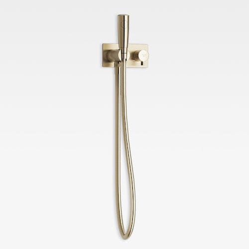 Doccetta manuale per WC - A5258824VC - Armani / Roca - cilindrica / in ottone / contemporanea