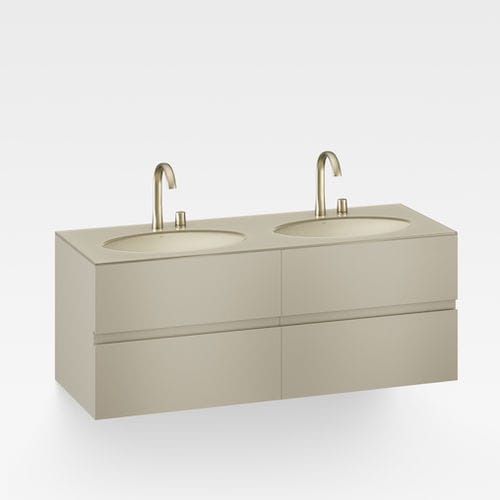 Mobile lavabo doppio - A856716820 - Armani / Roca - sospeso / in MDF / contemporaneo