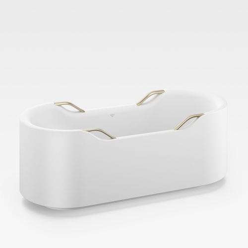 Vasca da bagno ovale - A24844800C - Armani / Roca - ad isola / per ambiente abitativo / ad uso professionale