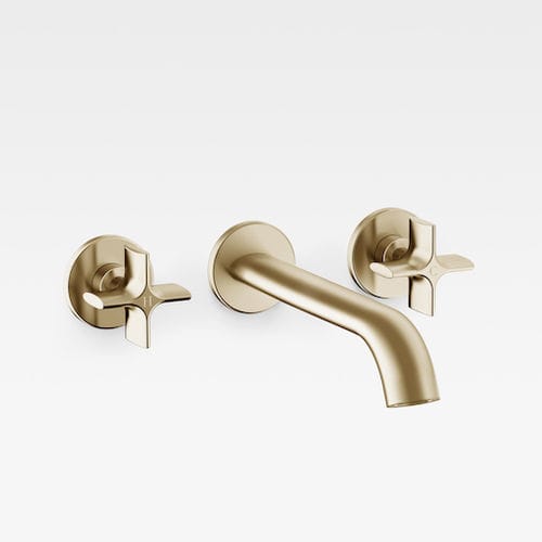 Miscelatore doppio comando per lavabo - A5A4476VC0 - Armani / Roca - da incasso / da parete / in metallo