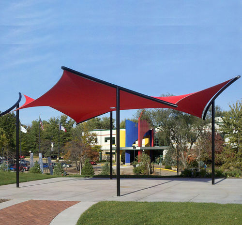 Vela ombreggiante contract - SUNDALA™ - TENSILE SHADE PRODUCTS - poligonale / in tessuto