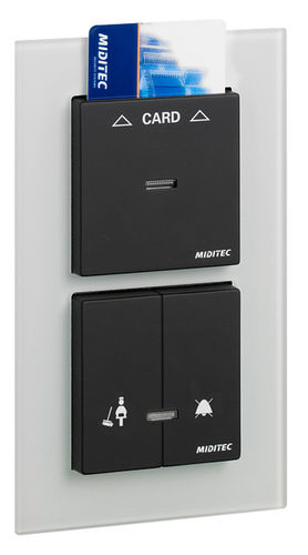 Interruttore a scheda - MIDITEC - ad incasso / doppio / contemporaneo