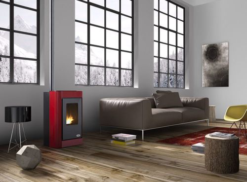Stufa a pellet - OSLO  - KARMEK ONE SRL - contemporanea / in metallo