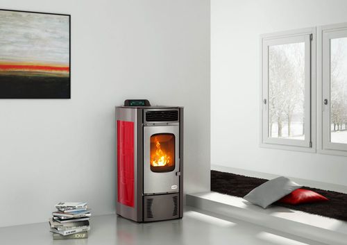 Stufa a pellet - BARCELLONA  - KARMEK ONE SRL - contemporanea / in metallo