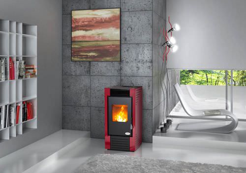 Stufa a pellet - LISBONA   - KARMEK ONE SRL - contemporanea / in metallo