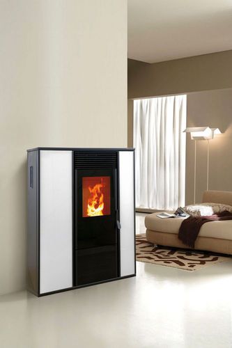 Stufa a pellet - ALICE  - KARMEK ONE SRL - contemporanea / in pietra