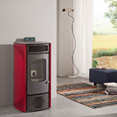 Stufa a pellet - ELENA  - KARMEK ONE SRL - contemporanea / in acciaio