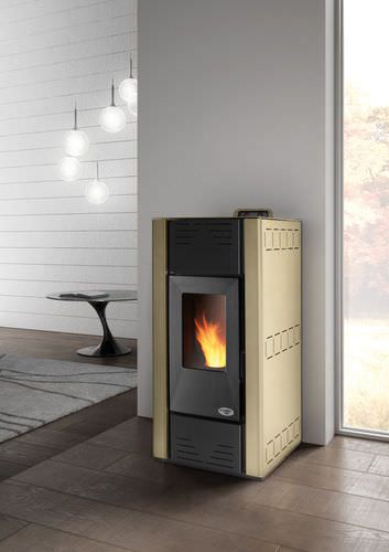 Termostufa a pellet - MALAGA  - KARMEK ONE SRL - contemporanea / in acciaio