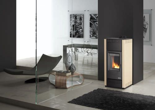 Termostufa a pellet - ELEKTRA  - KARMEK ONE SRL - contemporanea / in acciaio