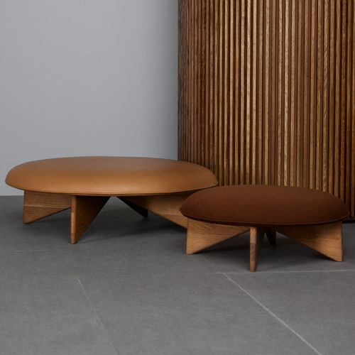 Sgabello contemporaneo - UTILITY - Fogia - in rovere / in faggio / con supporto in faggio