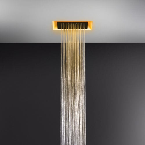 Soffione doccia a soffitto - AFILO : 57301 - GESSI SPA - da incasso / quadrato / a pioggia