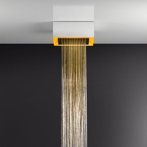 Soffione doccia da incasso - 57303 - GESSI SPA - da soffitto / quadrato / a pioggia