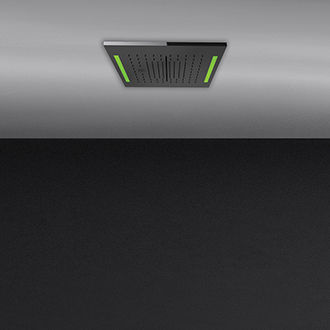 Soffione doccia da soffitto - 57827 - GESSI SPA - quadrato / a pioggia / con cromoterapia