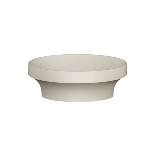 Lavabo da appoggio - 66601 - GESSI SPA - in Cristalplant® / rotondo / senza foro