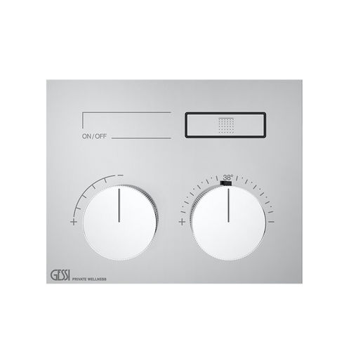 Miscelatore doppio comando per doccia - HI-FI : 63002 - GESSI SPA - da parete / termostatico / in metallo