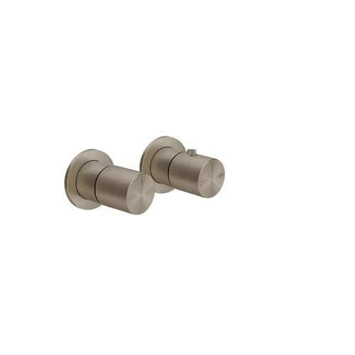 Miscelatore doppio comando da doccia - 70036 series - GESSI SPA - da parete / termostatico / in metallo cromato