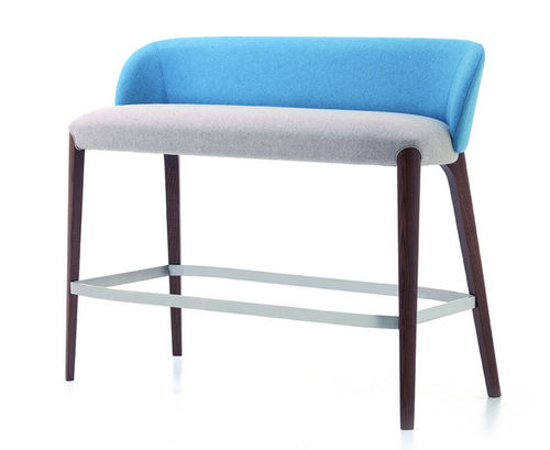 Divanetto imbottito alto - BELLEVUE - Very Wood - contemporaneo / con supporto in legno / con schienale